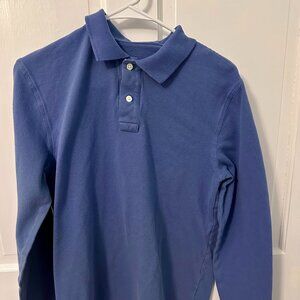 Men's Cornflower Blue J. Crew Long-Sleeve J. Crew Polo